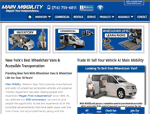 Tablet Screenshot of mainmobility.com